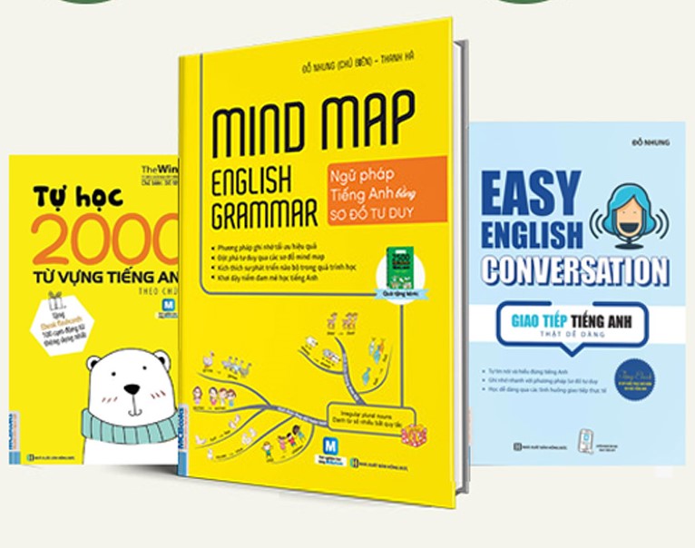 Combo bộ sách học Tiếng Anh bằng Mindmap