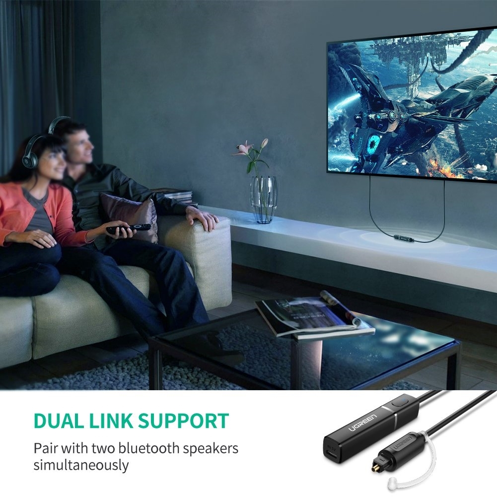 [HCM]Bộ nhận âm thanh Bluetooth 4.2 (Đầu ra Quang) UGREEN 50213