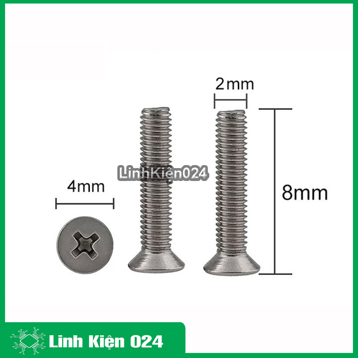 Combo 10 ốc m2-8mm ốc bắt động cơ 180