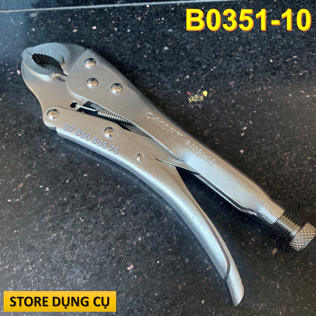 Kìm bấm chết miệng cong C-Mart B0351-10