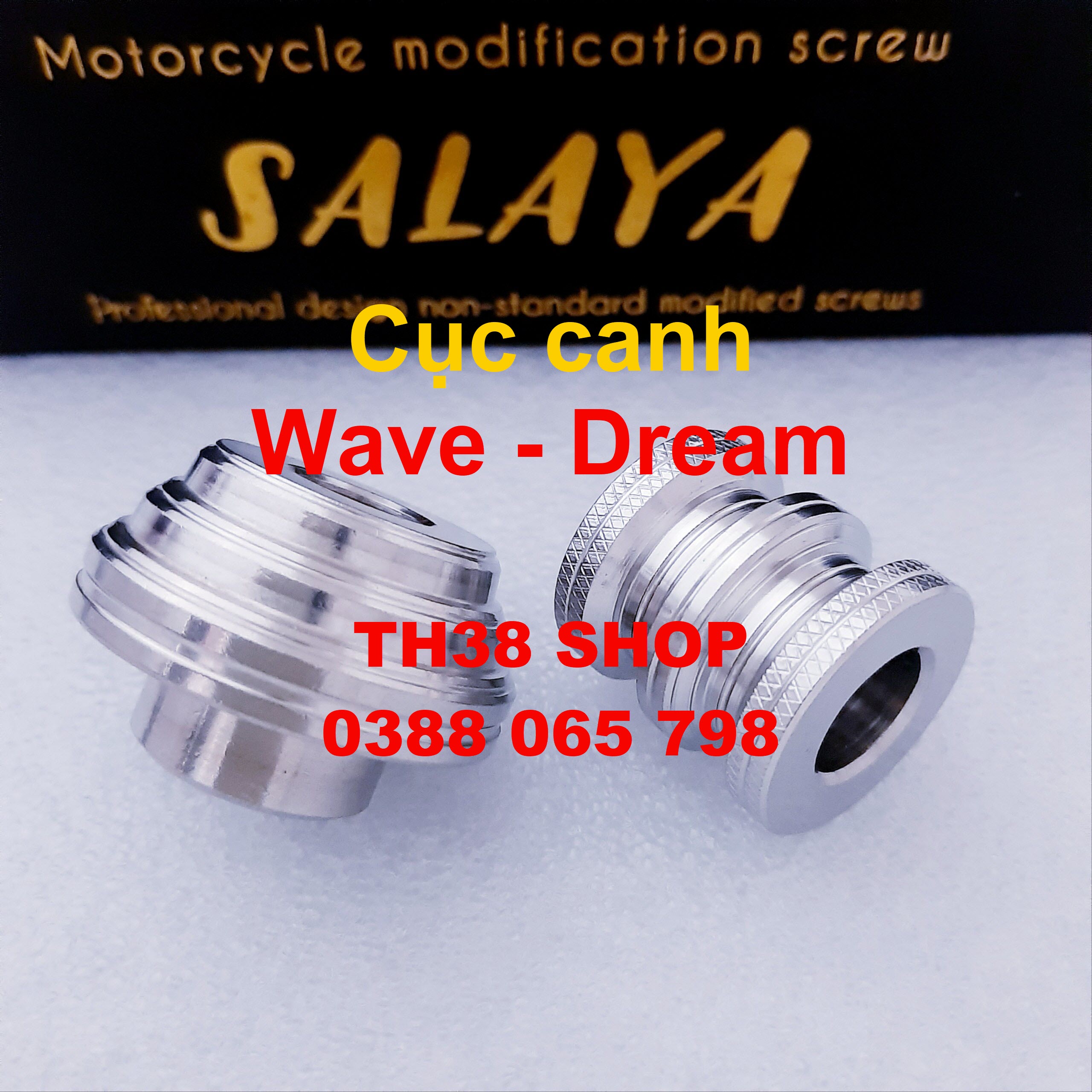 cục canh bánh wave - dream honda [cặp trước sau inox]