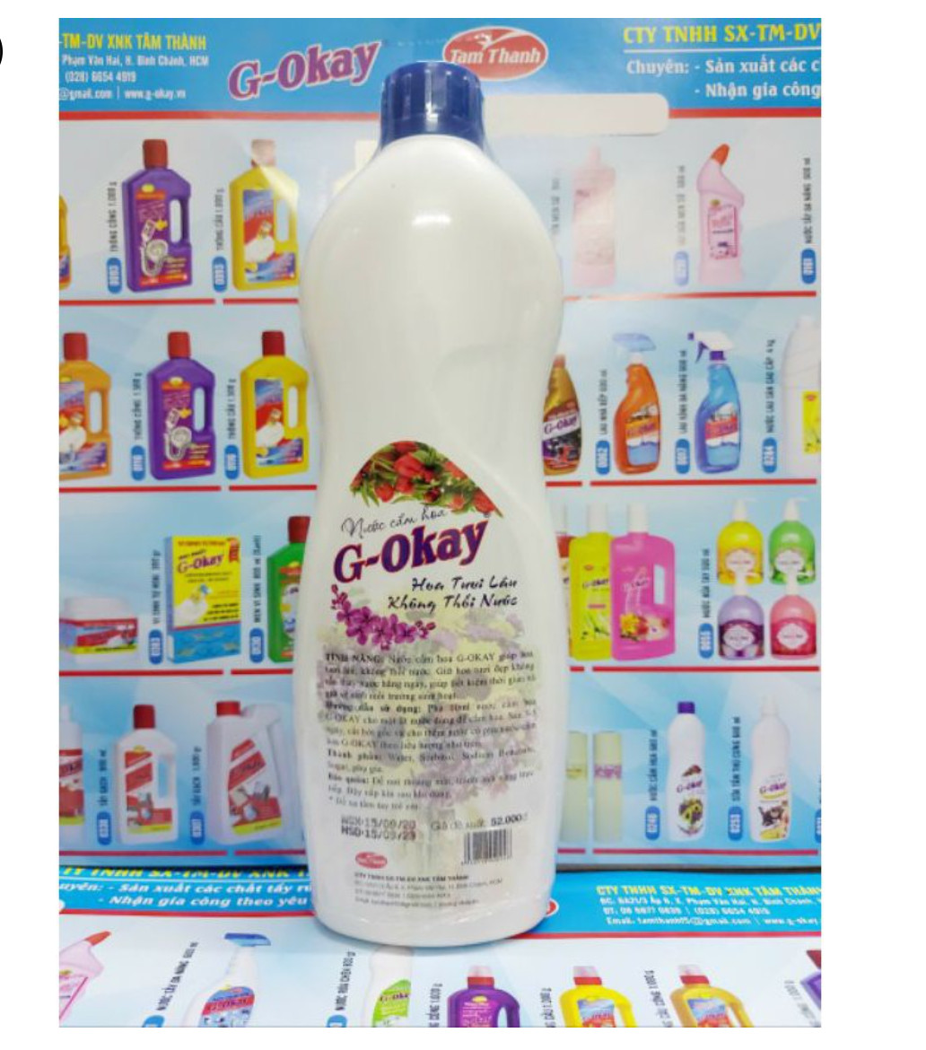 (Giao hỏa tốc) Nước cắm hoa tươi G-okay 680ml (mua tại ptptshop)