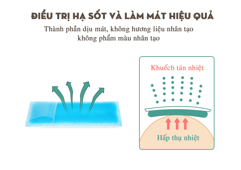 Miếng dán dạ sốt trẻ em COOLING sheet apple Tanaphar Hộp 6 miếng- Tanaphar