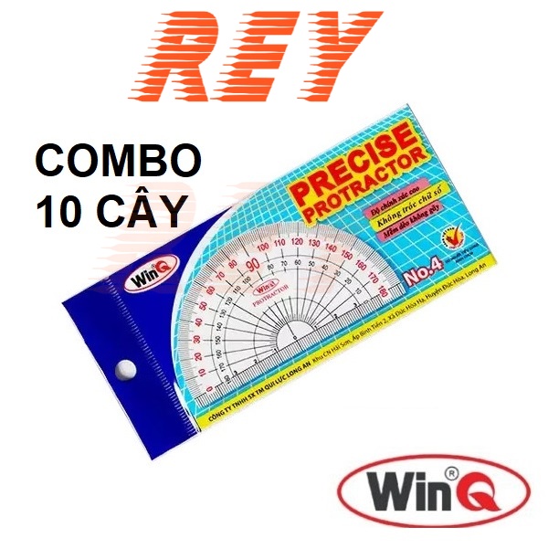 Combo 10 cây thước đo độ dẻo trong suốt no.4 winq