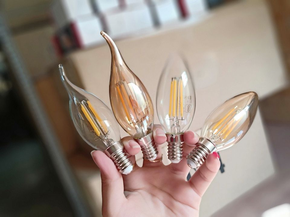 Bóng Edison quả nhót / led râu (bóng nến) 4w đuôi E14
