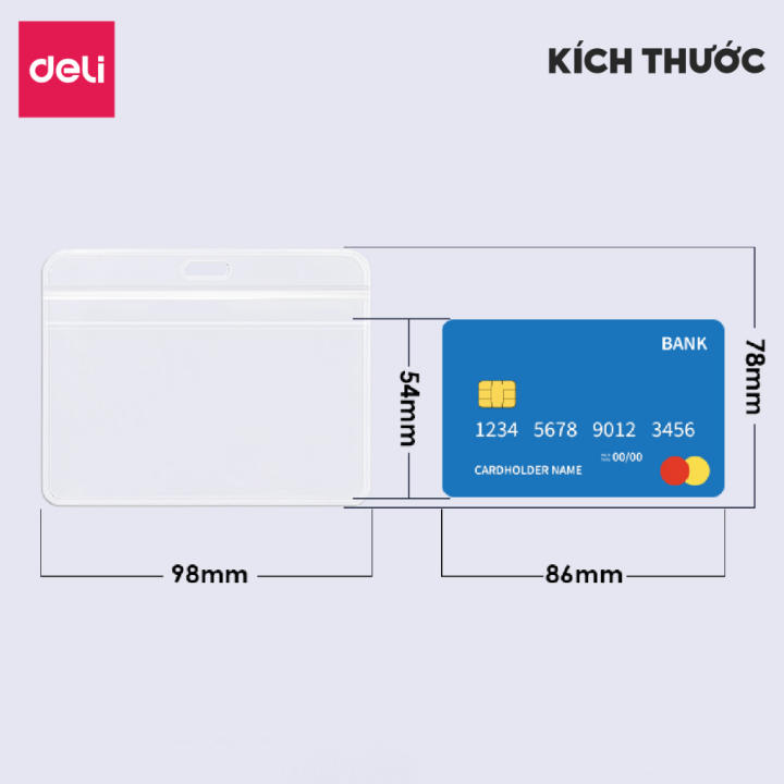 Dây Đeo Thẻ Học Sinh Nhân Viên Deli Thẻ Dây Thẻ Móc Trong Suốt Bảng Tên Bao Đựng Thẻ Sinh Viên Giá Rẻ - Hình ảnh 5