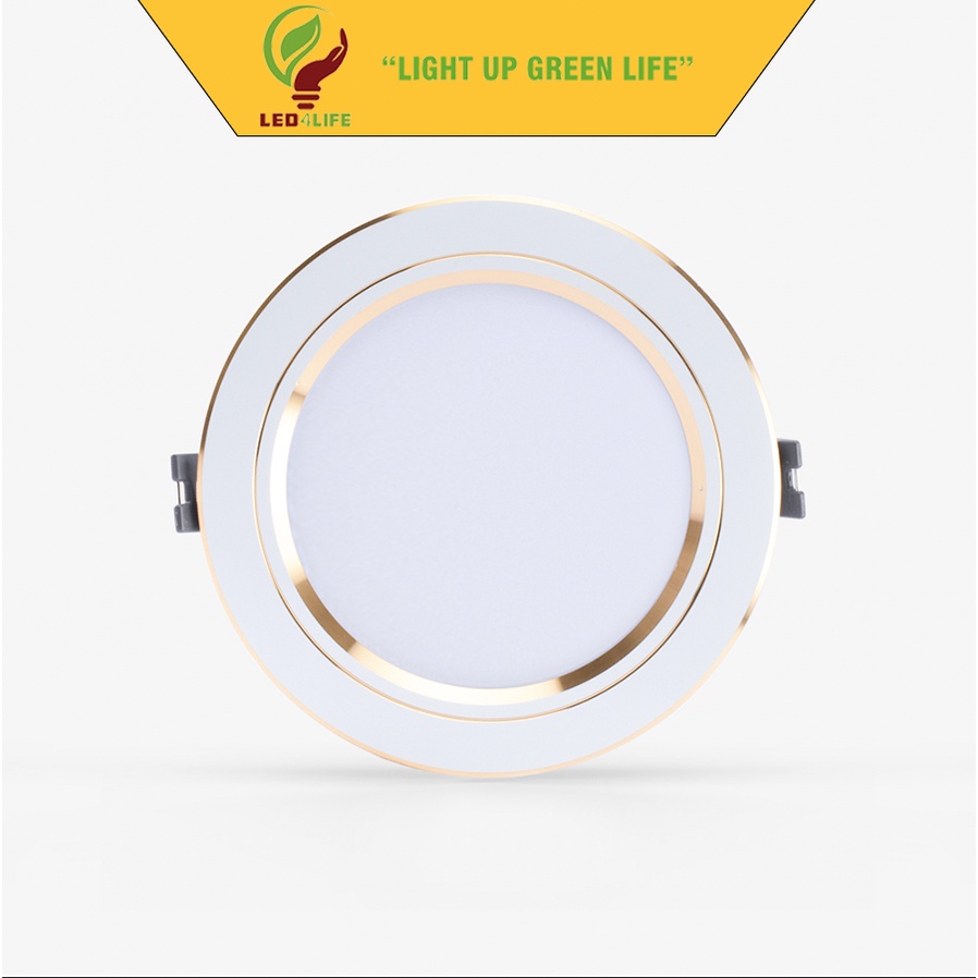 Đèn led downlight âm trần rạng đông at10 đổi màu