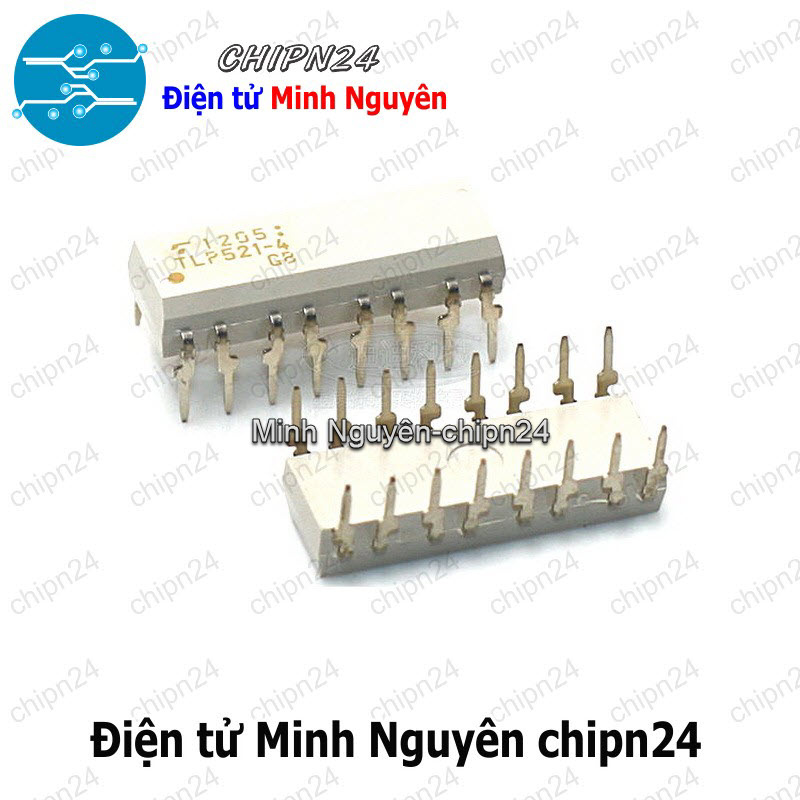 [2 con] (DIP) Opto TLP521 4GB DIP-16 Trắng (TLP521-4GB P521-4 521) (IC cách ly quang Opto) - HH001404