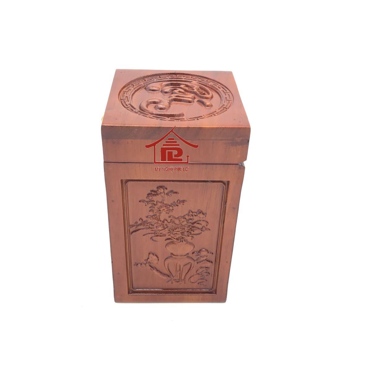 Hộp đựng chè trạm 5 mặt