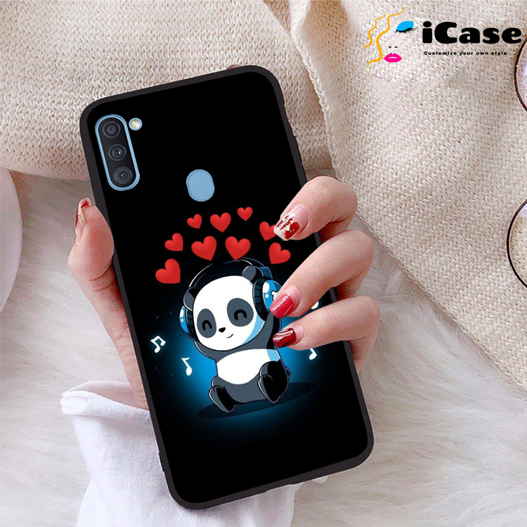 Ốp lưng Samsung Galaxy A11 viền dẻo TPU BST Panda