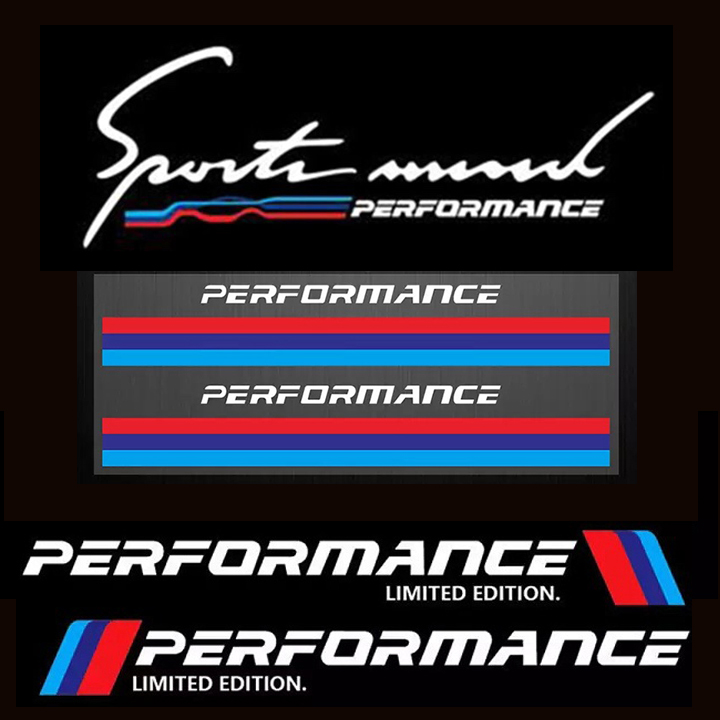 [HCM]Combo 2 tem dán cửa + 2 tem gương + tem sport mind dán xe ô tô Performance