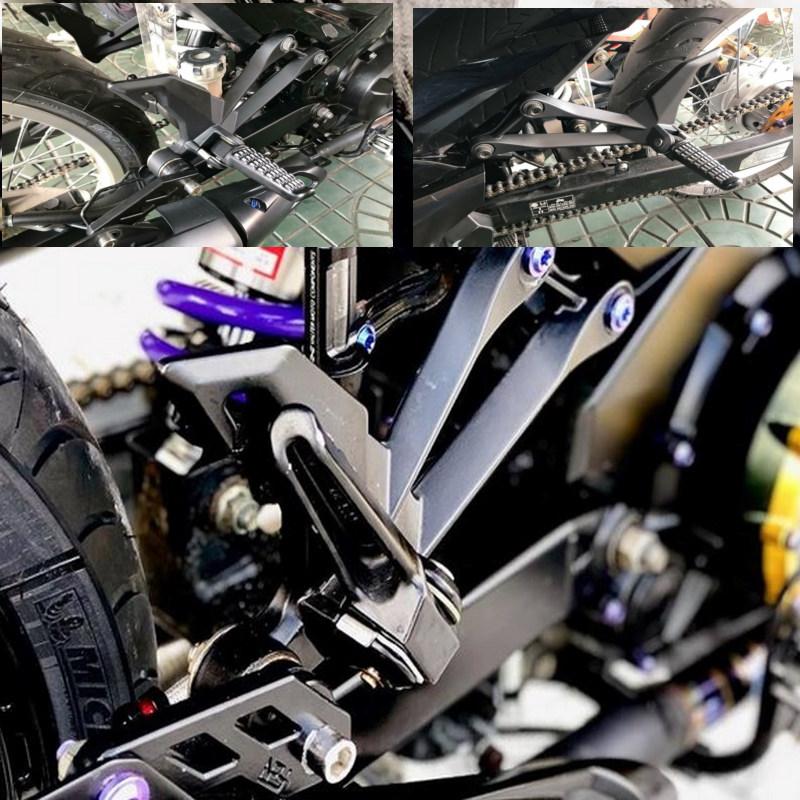 Trọn bộ gác chân sau kiểu Z1000 cho Winner 150 gắn như zin