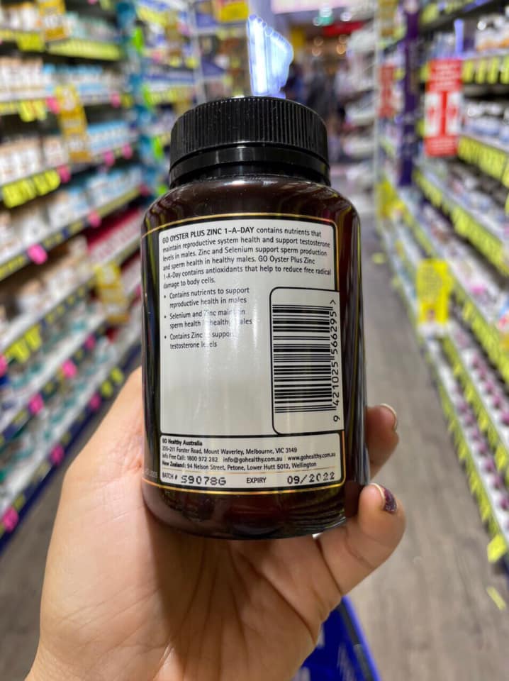 Tinh chất hàu úc: zinc 120 viên