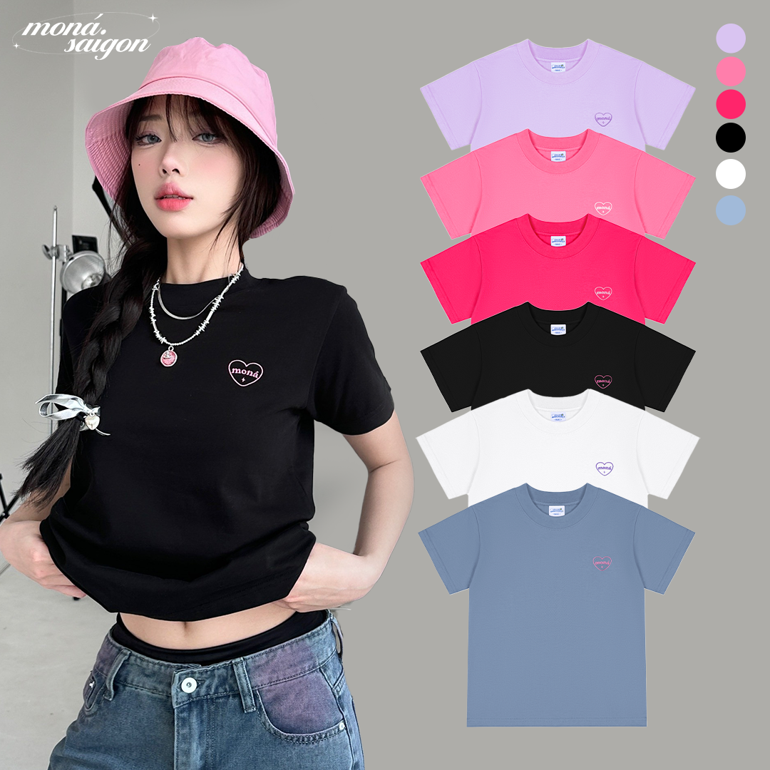 [VOUCHER 12%/149K] Áo thun baby tee basic MONÁ - CINDY