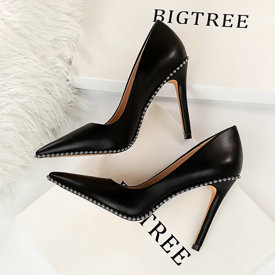 1829-3 giày cao gót bigtree giày cưới da712 prr