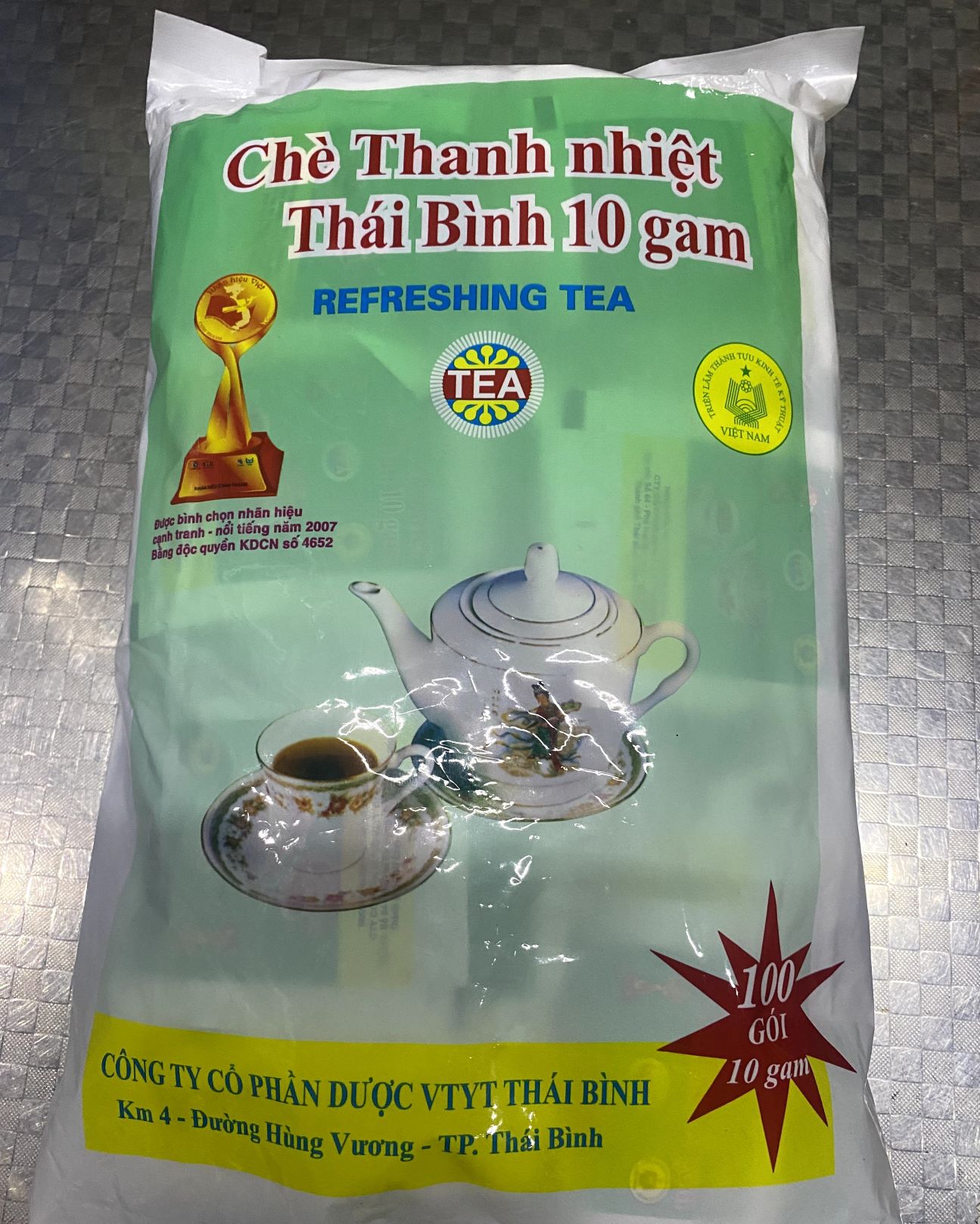 Chè Thanh Nhiệt THÁI BÌNH 100 gói x 10g