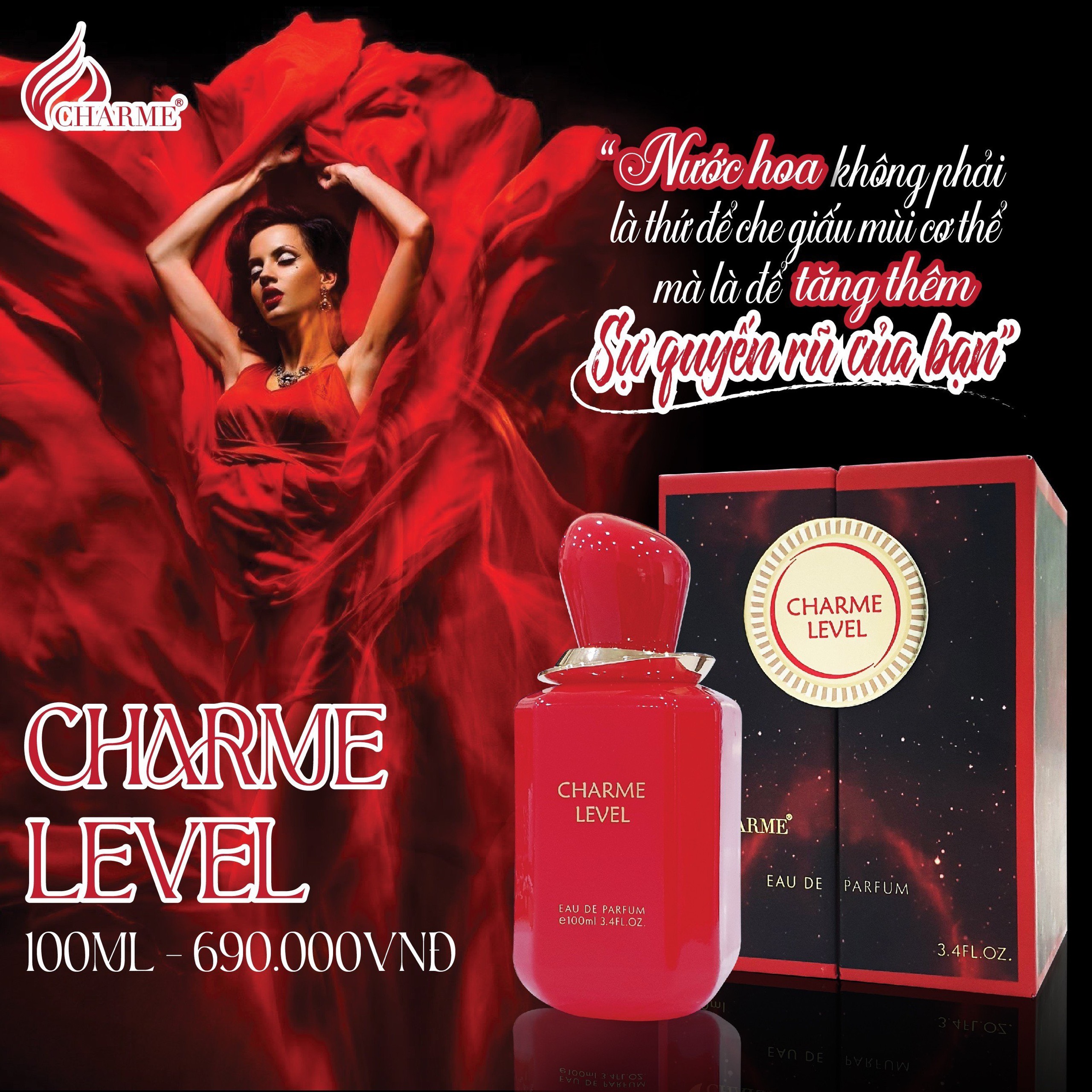 Nước Hoa Nữ Charme Level 100ml