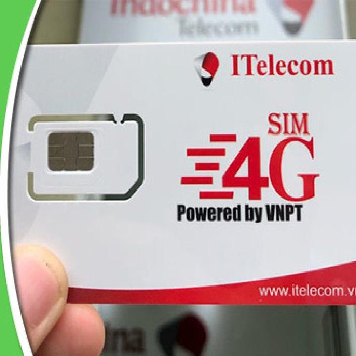 Sim 4G Vinaphone Tốc Độ Cao Tặng 4GB/ 1 ngày (120GB/ 1 tháng) chính hãng Itelecom + Miễn phí gọi nội mạng Vinaphone FREESHIP - CHƯA KÍCH HOẠT.