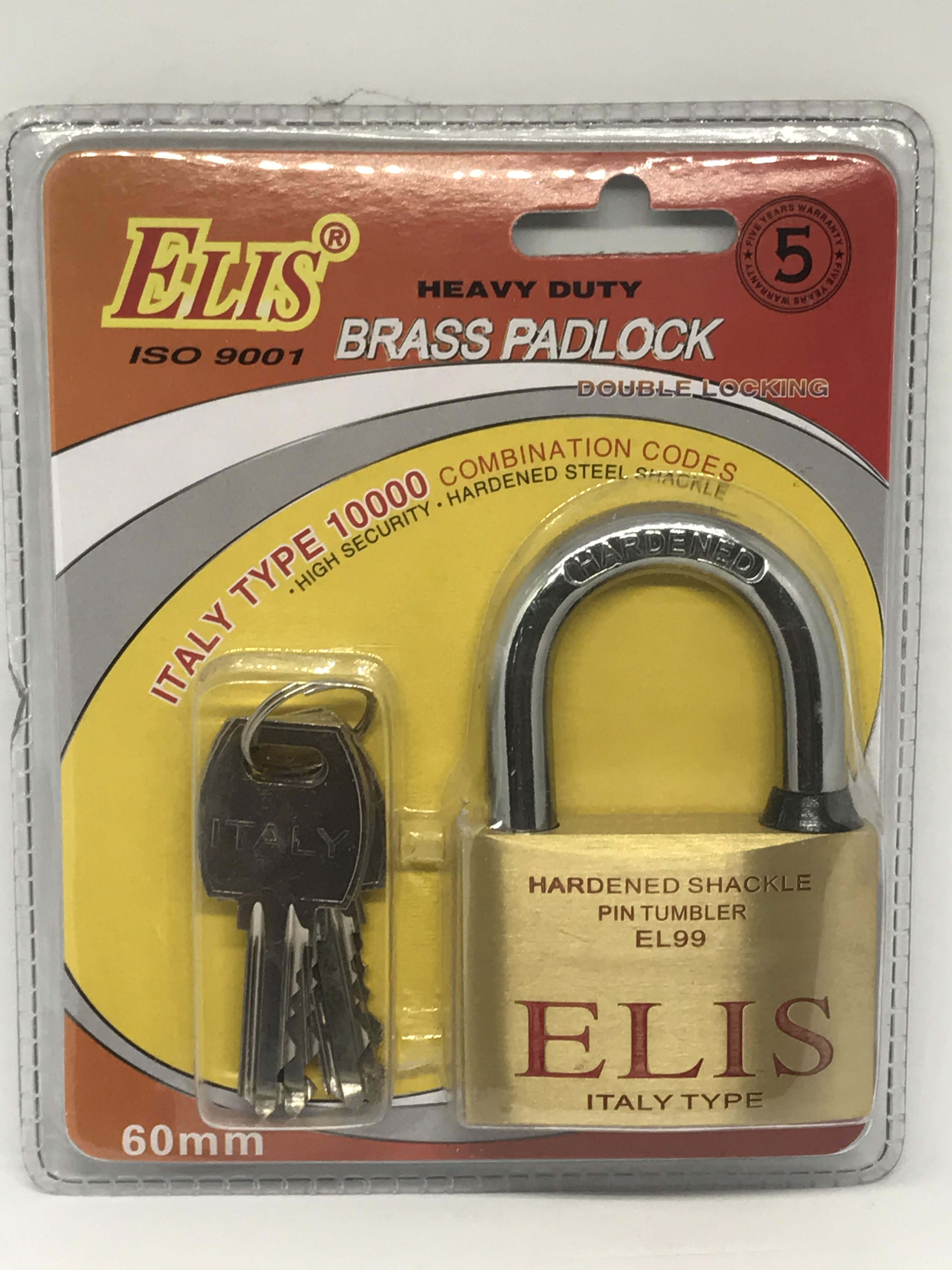 Ổ khóa đồng thau elis 6p