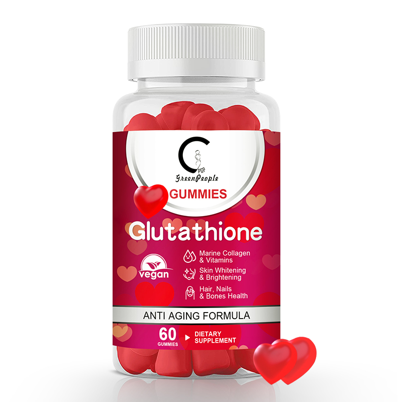 GPGP GreenPeople Glutathione 500mg Gummies L-Glutathione với Collagen nhai được bổ sung để chăm sóc da, hỗ trợ gan, chống oxy hóa, hệ thống miễn dịch