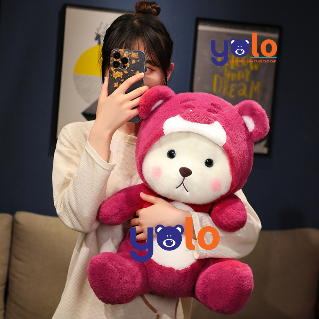 Gấu bông lena chính hãng cao cấp..thú nhồi bông lena cosplay gấu trúc . cáo,stick, gấu dâu hàng nhập khẩu