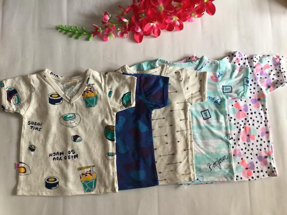 [HCM]Áo thun bé trai size 2 từ 10-12 kg(combo 3 cái)