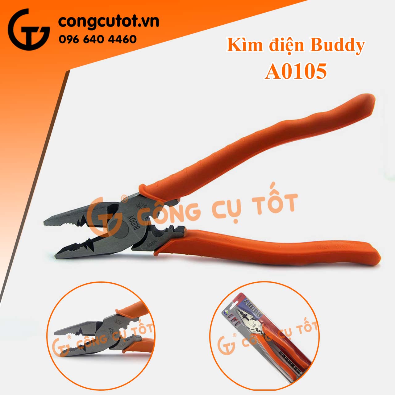 Kìm điện Nhật Bản Buddy A0105