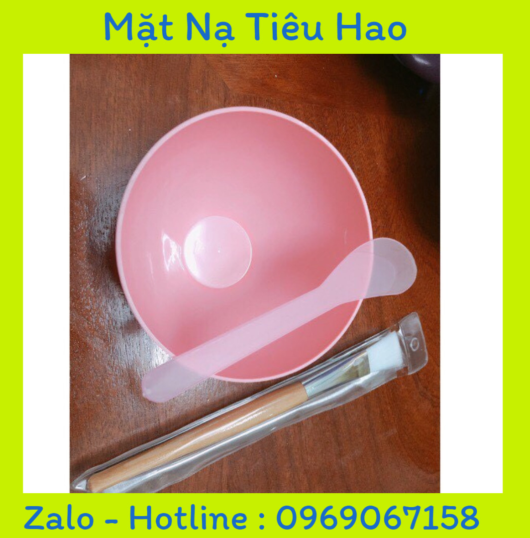Combo bát, chổi, thìa đắp mặt dẻo siêu rẻ
