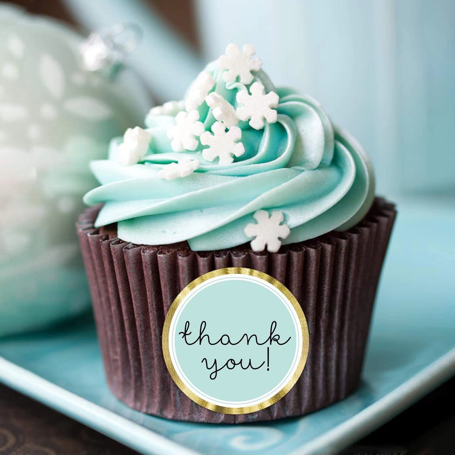 TD09_Tem dán chữ " Thank you" << 3.5CM, 500TEM/CUỘN