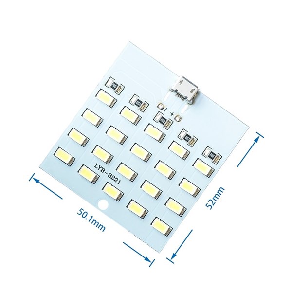 Bảng mạch 20 led cổng Miro usb