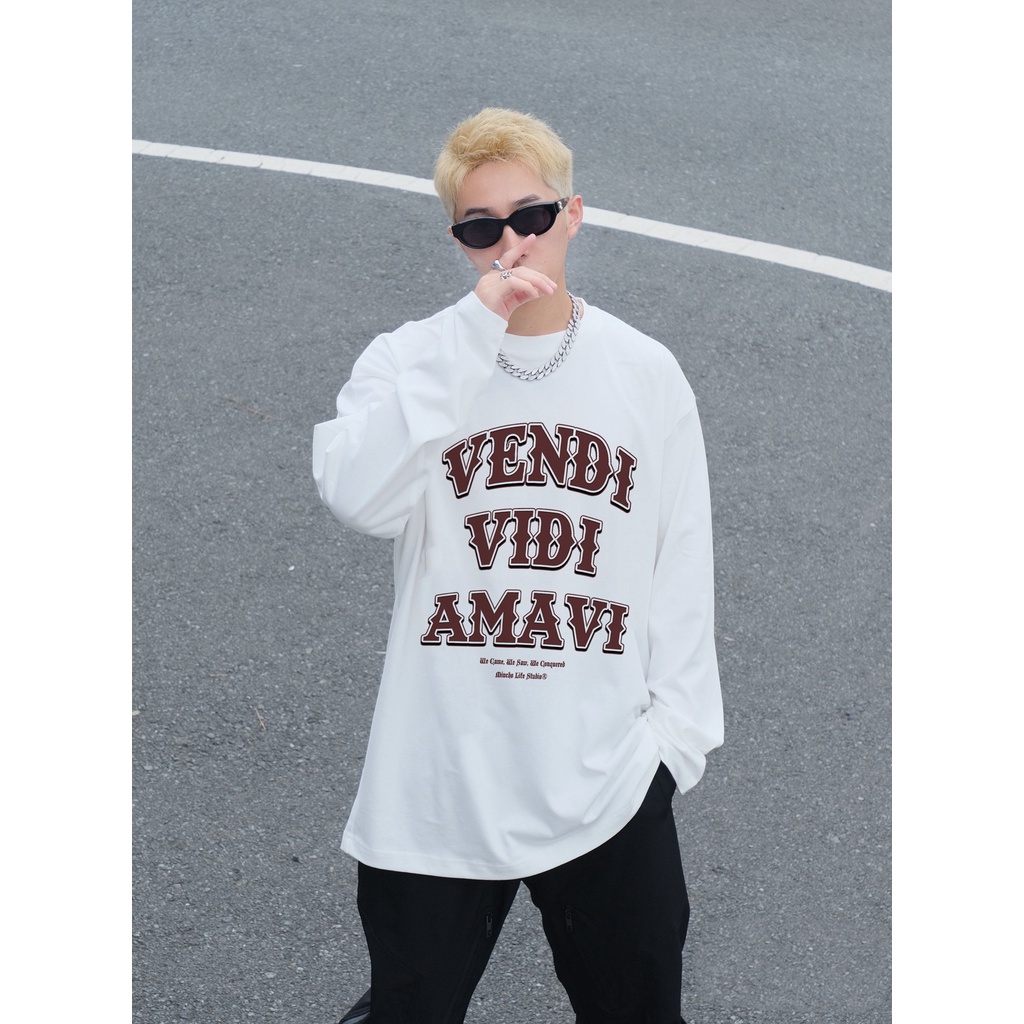 Áo tay dài nữ nhiều màu Miucho AD006 chất cotton co giãn in basic