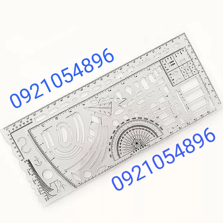 Thước chỉ huy tham mưu hình con cá, thước vẽ tham mưu