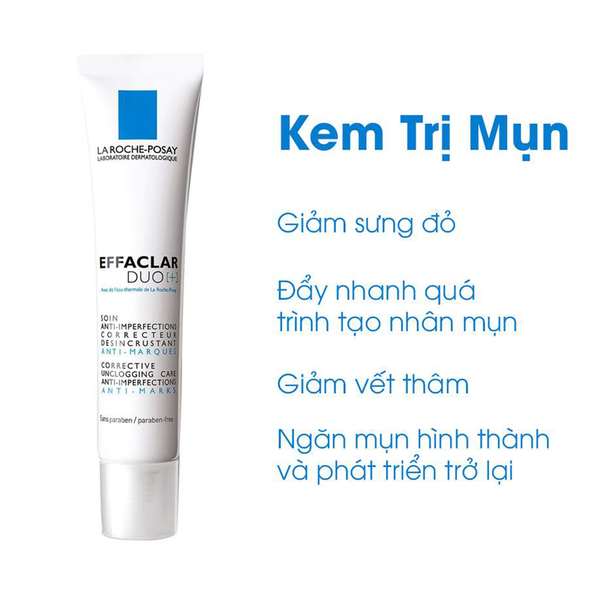 Kem ngừa mụn La Roche-Posay Effaclar Duo [+]