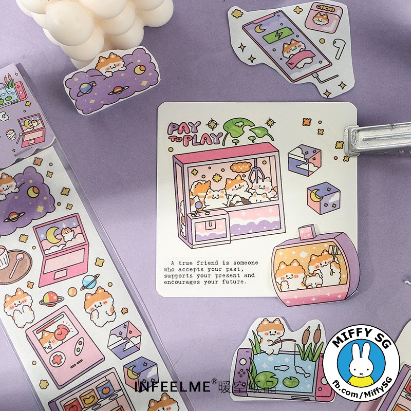 [HCM][INFEEL.ME] Set washi sticker dạng dài MY LITTLE WORLD