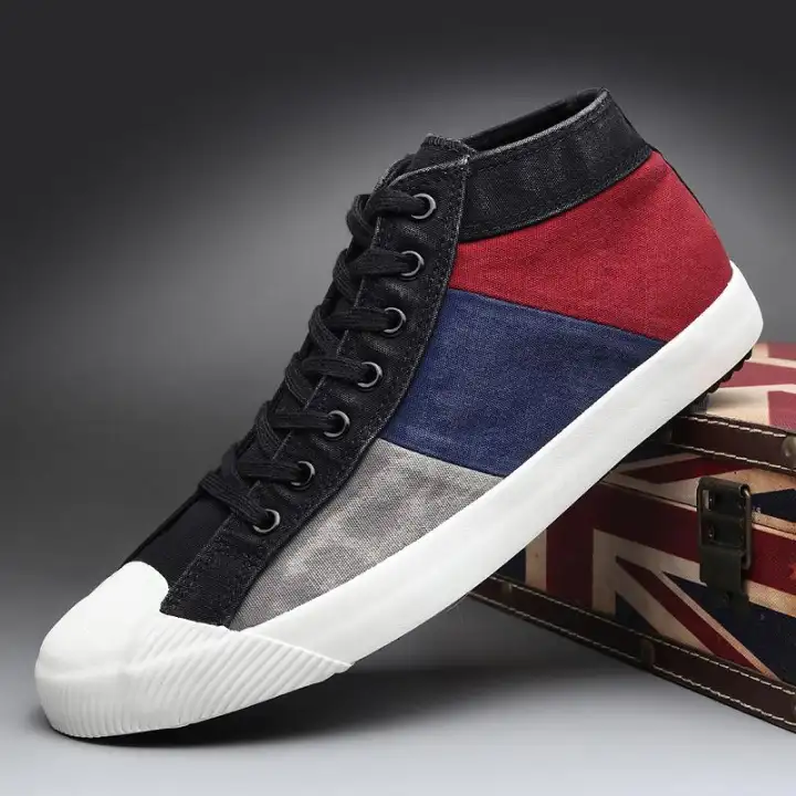 mens high top casual shoes