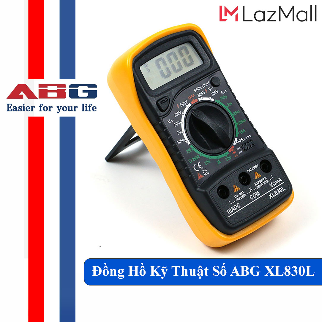 Đồng hồ đo vạn năng kỹ thuật số abg xl830l