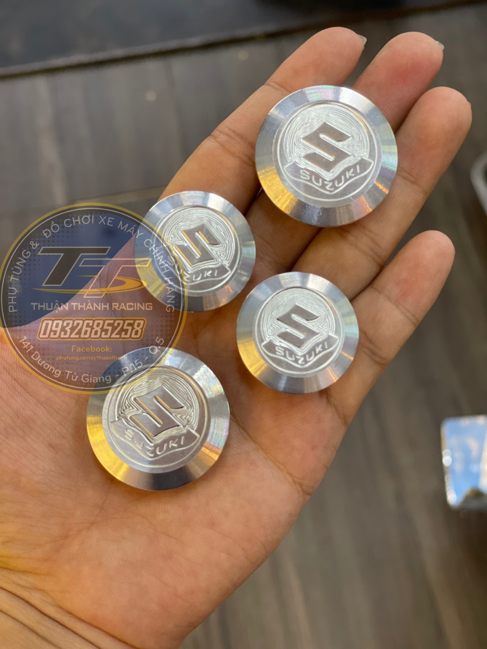 Nút sườn sport nhôm CNC , xipo , rgv