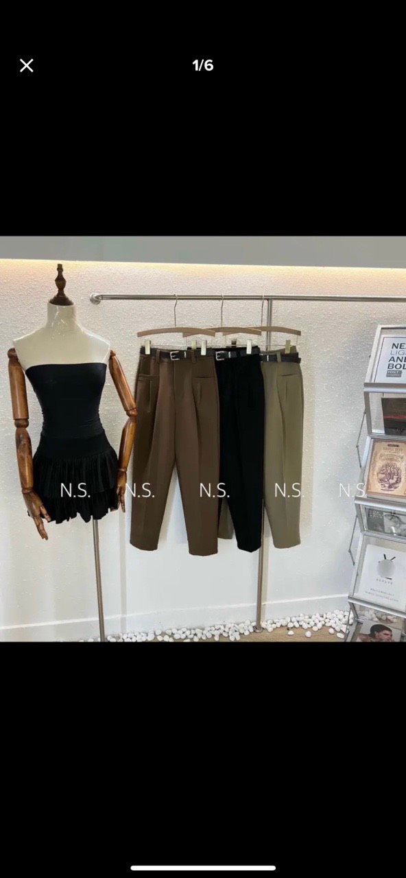 Baggy mã 836 kèm đai thắt lưng
