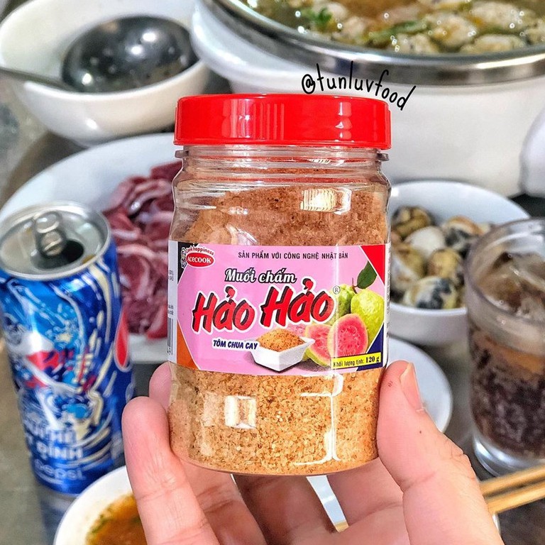 Muối chấm hảo hảo tôm chua cay - hũ 120gr