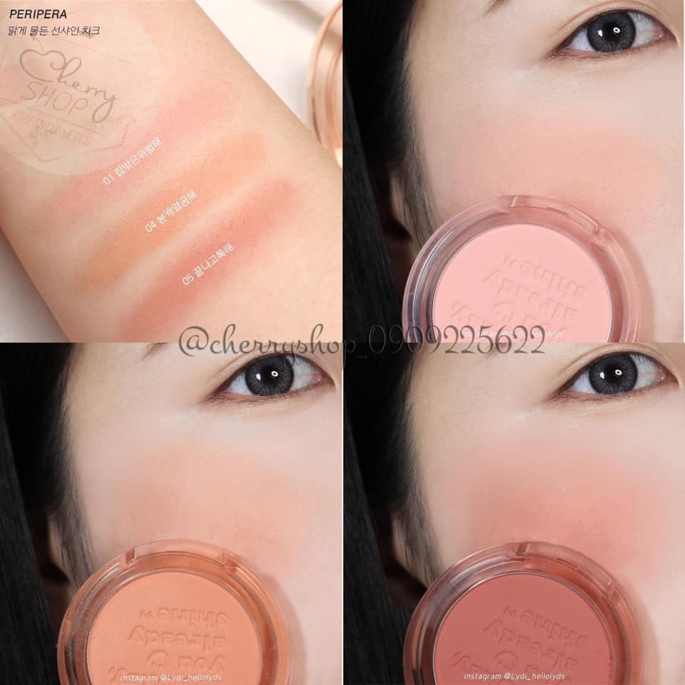 Phấn Má Hồng Peripera Pure Blushed Sunshine Cheek