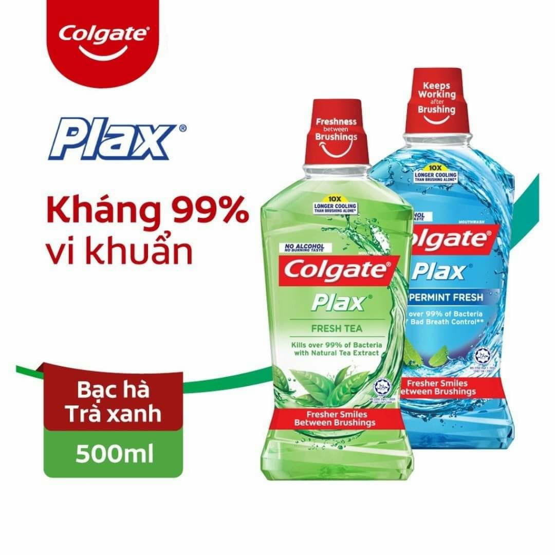 (500ml/750ml ) Nước súc miệng Colgate Plax / Maxfresh bạc hà/ trà xanh/ Than hoạt tính