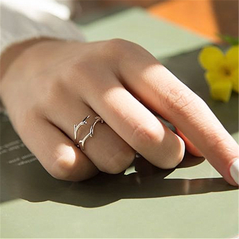 Nhẫn bạc nữ - Nhẫn bạc Ý 925 độc đáo cá tính Mây Silver N4