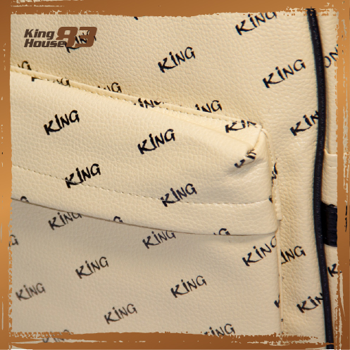 Balo Da Backpack Unisex Chống Nước Balo Backpack King 2-Màu Kem