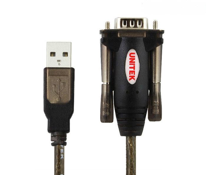 Cáp chuyển đổi USB sang RS232 (cổng COM 9 chân) Unitek Y-105