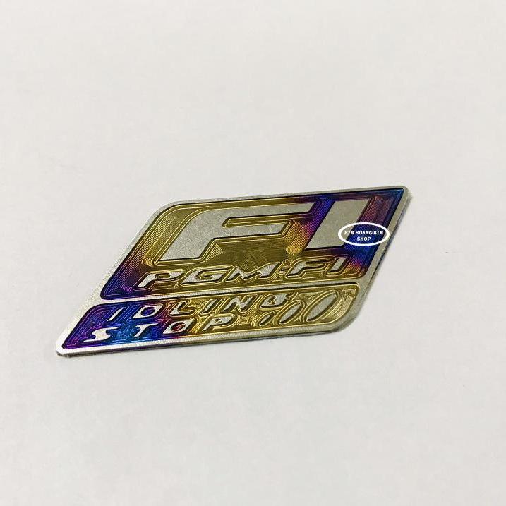 Tem Titanium 3D Chữ Fi (Titan 100%)