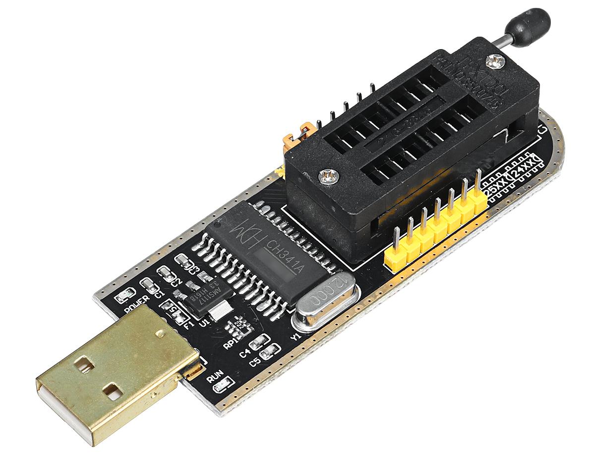 Máy nạp rom mini, CH341A 24 25 usb, CHƯA CÓ CHÂN ĐẾ