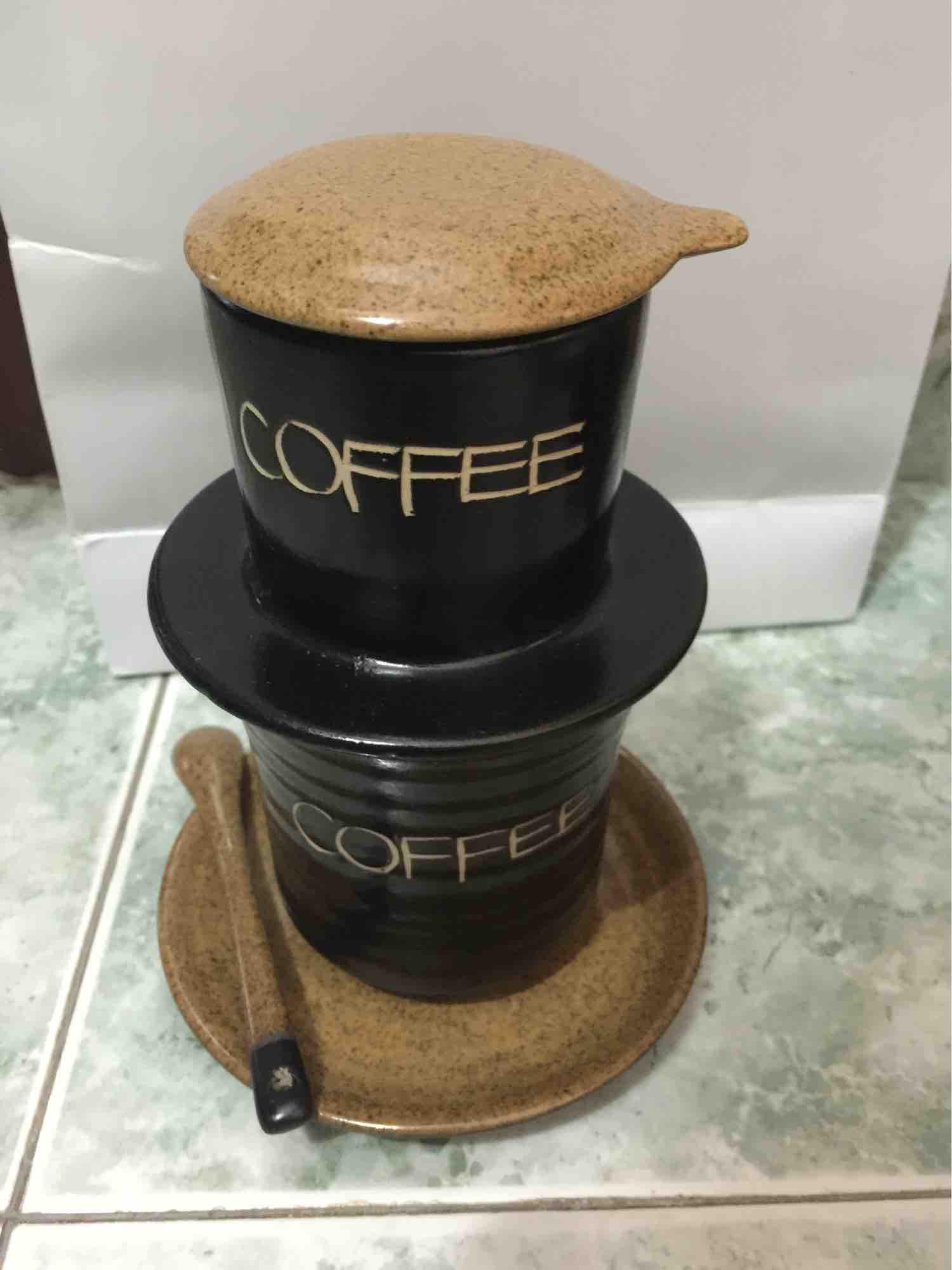 Phin pha cafe gốm sứ Bát Tràng cao cấp