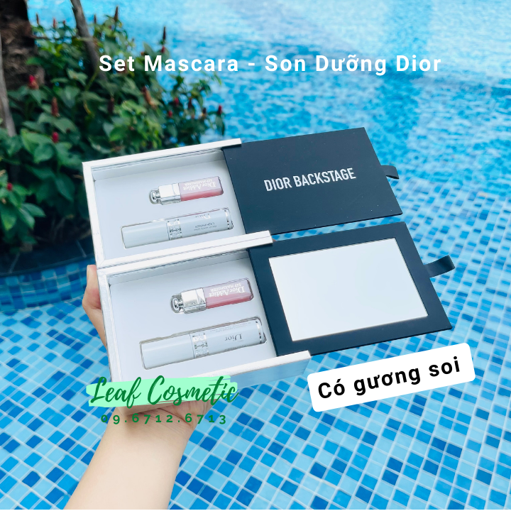 Set DI-OR Backstage Son Dưỡng Và Mascara Lót Mi 3D Mini