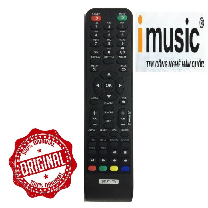 Remote điều khiển tivi IMUSIC smart mẫu 2