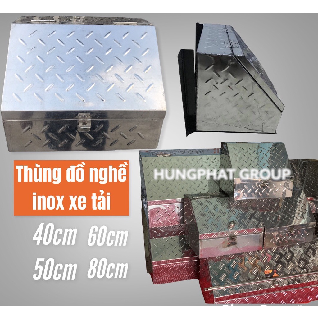 [XE TẢI ]Thùng Đựng Đồ Nghề Inox Cỡ Lớn - Size 80x35x35cm